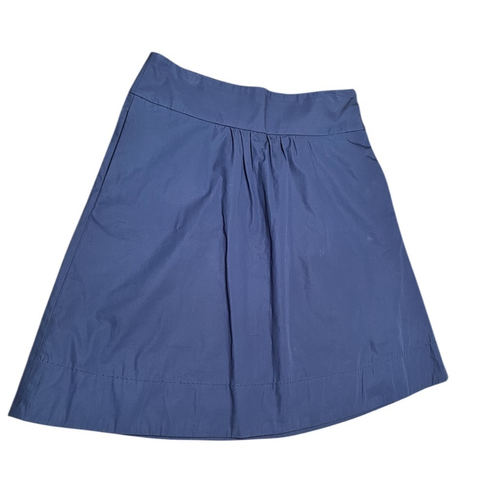 J. Crew Navy Blue Midi A-Line Skirt Size 4 - Picture 3 of 8